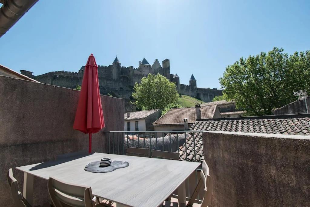 Le Saint Gimer - Vue Sur La Cite Medievale - Climatisation Carcassonne Exterior foto