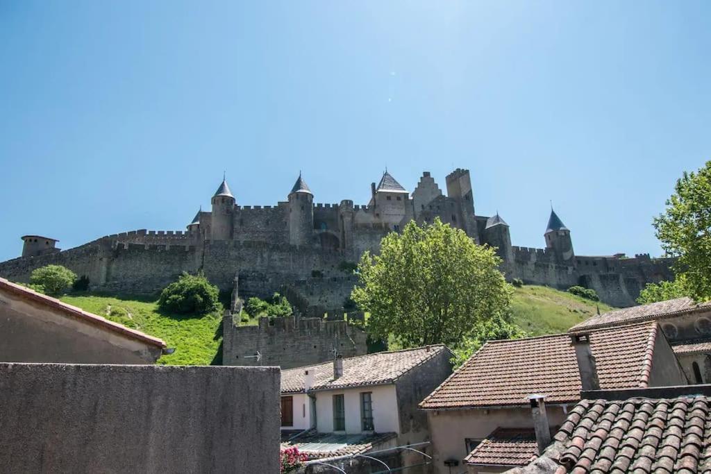 Le Saint Gimer - Vue Sur La Cite Medievale - Climatisation Carcassonne Exterior foto